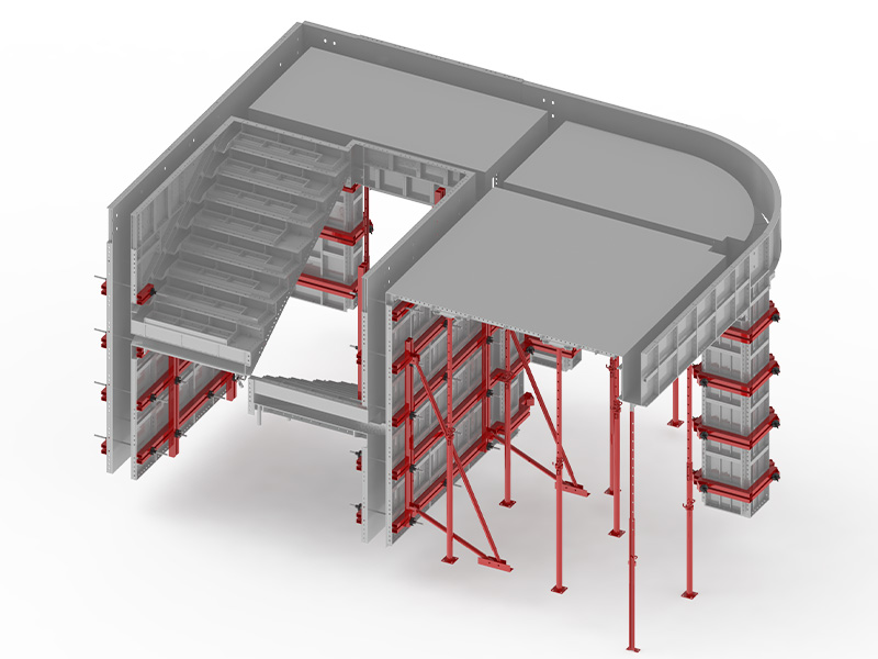 Система алюминиевой опалубочной стяжки